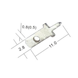 Crimp male terminal brass Terminal wire faston terminal